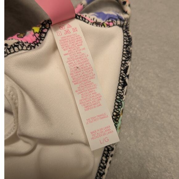 Victoria's‎ Secret Bikini Top Women's Large Boho Print String Y2K EUC - Picture 12 of 14